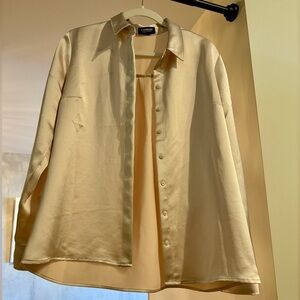 Silky Champagne Portofino Top